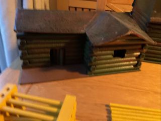 Vintage Triang Wooden Ranch With Fencing & Buildings.  With Box.  Rare 2