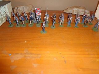 Painted Plastic 54mm American Civil War Southern Infantry