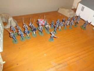 Painted plastic 54mm American Civil War Southern infantry 2