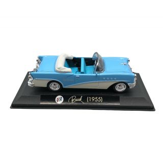 Ray 1955 55 Buick Century Convertible Car Blue Die Cast 1/43 with Case & Box 3