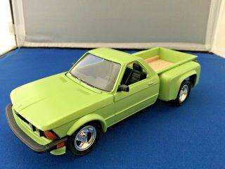 1:24 Built - Up Bmw 320i (e21) Pickup Truck From A Revell E21 Kit Flat Green
