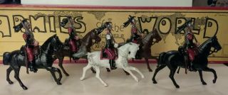 Britains Lead Soldiers 5 Pc Set,  Cuirassiers French Army Mounted,  Org Box 138