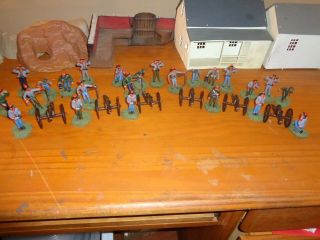 Painted Plastic 54mm American Civil War Southern Artillery