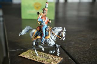 First Legion Nap0419 Napoleonic Toy Soldier W Horse Trumpet