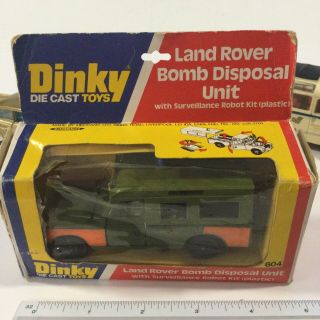 Vintage Dinky Meccano Toys 604 Wb Land Rover Bomb Disposal Unit Mib England