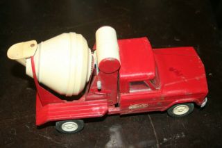Vintage Tonka Toy Jeep Cement Mixer Truck Pressed Steel
