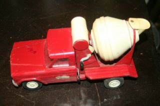 Vintage Tonka Toy Jeep Cement Mixer Truck Pressed Steel 2