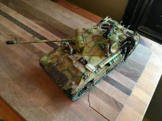 King & Country Normandy German Panther Tank And 4 Figures