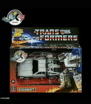 Transformers Back To The Future Delorean Gigawatt In Hand
