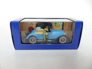 Tintin En Voiture 068 Le Decapotable De Lotus Bleu 1946 1/43 Eme