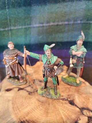 King & Country Rh01,  03 And 04/robin Hood,  Friar Tuck And Little John