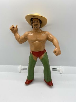 Wwf/wwe Ljn Terry Funk Action Figure With Cowboy Hat