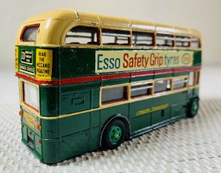 DINKY TOYS CODE 3 LONDON TRANSPORT DIECAST BUS MODEL IN ESSO TYRES LIVERY 2