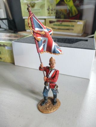 First Legion Zul027 British 24th Foot Standard Bearer With Queen 
