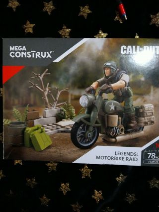 Mega Construx Call Of Duty Legends Motorbike Raid Kit Fxw78 Ages 78pcs