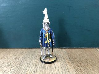 Jean Abell: A Very Fine Knight With Crest,  C1400.  54mm Metal Figure