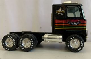 Nylint Metal Muscle Texas Crude Black Gold Tanker Truck Vintage Rare