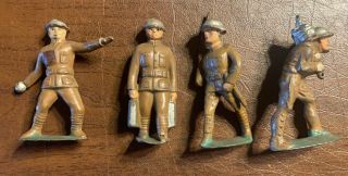 4 - Manoil Barclay Toy Lead Soldiers