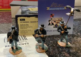 W.  Britain - Civil War Series - Wisconsin 8th Regiment Toy Soldier Set 17377