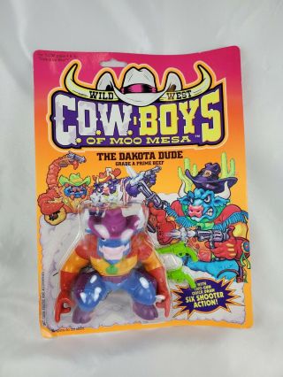 Vintage 1991 Wild West Cow - Boys Of Moo Mesa The Dakota Dude Cowboys
