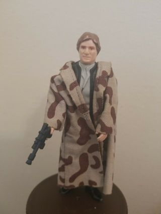 Vintage Kenner Star Wars Rotj Han Solo Trench Coat Complete No Coo