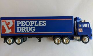 Pathmark 1993 Limited Edition Tractor Trailer Peoples Drug Coin Bank Semi Truck