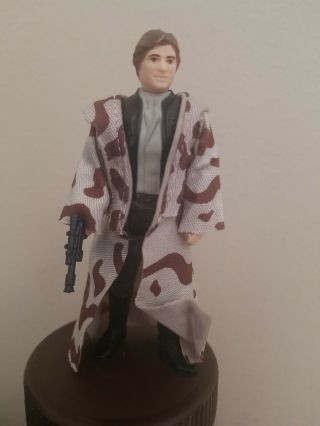 Vintage Kenner Star Wars Rotj Han Solo Trench Coat Complete No Coo Nmint