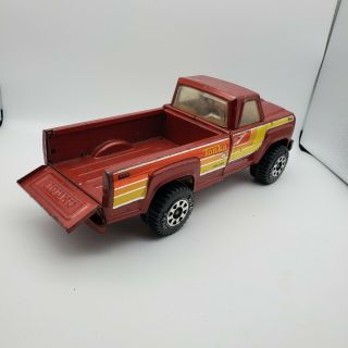 Vintage 70s TONKA Red Pick Up Truck Model 11062 Pressed Steel Made in USA 2