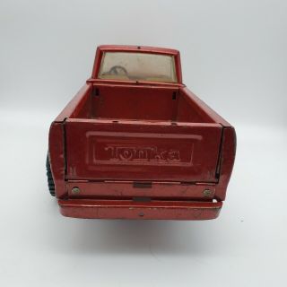 Vintage 70s TONKA Red Pick Up Truck Model 11062 Pressed Steel Made in USA 3