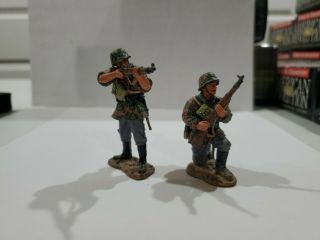 King & Country Ws110 Wwii German Army Waffen Ss Rifleman In Action War 2 D Day