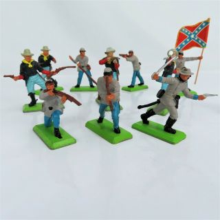 Britains Deetail Civil War 11 Union And Confederate Infantry Soldiers Set