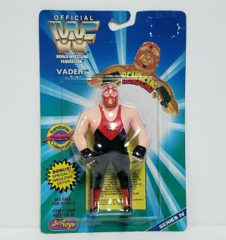Big Van Vader Wwe Wwf Just Toys Series 4 1996 Bendies 5 " Bend Ems Action Figure