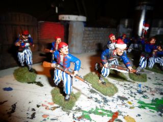 Painted plastic 54mm American Civil War Southern Zouave infantry 2