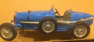 1934 Bugatti Type 59 By Burago,  Scale 1:18,  Color: Blue