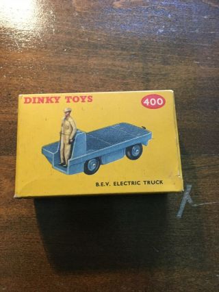 Dinky Toys 400 B.  E.  V.  Electric Truck Just Box By Meccano In England