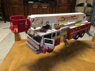 Vintage Funrise Tonka Fire Rescue Truck 36 Tower Ladder Model 03473 36 Inch