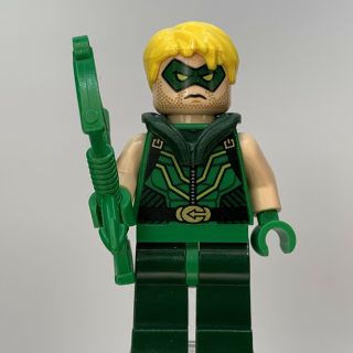 Lego Green Arrow Minifigure With Bow Sh153 Pre Owned