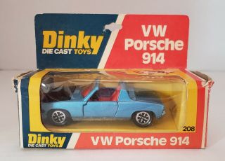 Dinky Toys 208 Vw Porsche 914 1:43