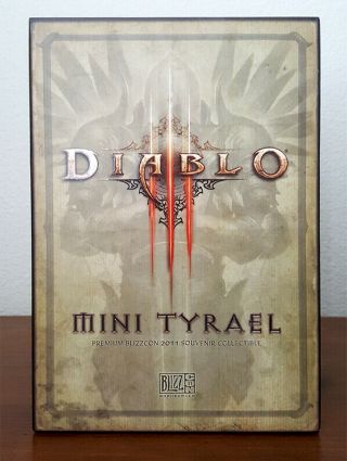 Diablo 3 Iii Mini Tyrael Statue Blizzcon 2011 Blizzard Collectible Figure