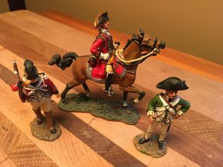 Set Of 3 King & Country Revolutionary War Soldiers (1776 Series)