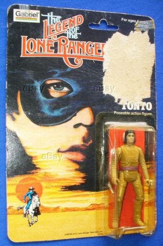 Gabriel Legend Of The Lone Ranger Action Figure Tonto Moc 1980 Toy Vintage Card