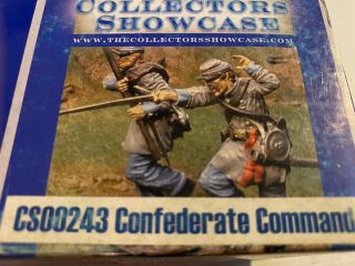 The Collectors Showcase Cs00243 Confederate Command Soldiers W/box