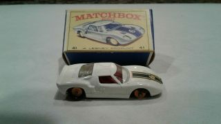 Vintage Lesney Matchbox Ford Gt Racer Car 41