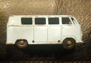 Vintage Budgie Volkswagen Vw Micro Bus 12 Made In England Diecast