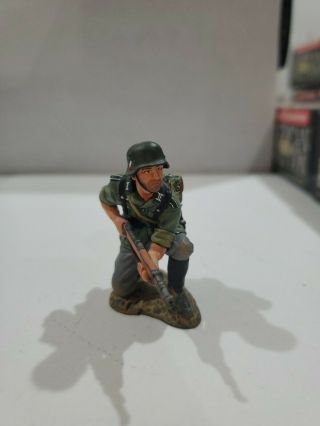 King & Country Ws212 Wwii German Army Waffen Ss Kneeling Ready World War D Day