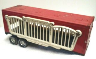 Rare Vintage Nylint Circus Trailer Pressed Steel Toy