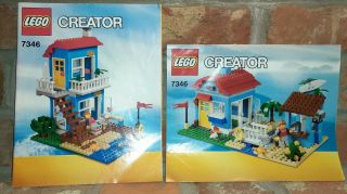 2 Manuals Only Instructions For Lego 7346 3 In 1 Creator Seaside House Figure Dc