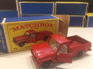Matchbox 71 Jeep Gladiator Pick - Up Truck W/ Box