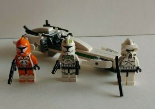 Lego Clone Trooper Battle Pack 7913 (star Wars) Complete 3/4 Figs No Box/instruc