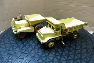 Vintage Dinky Toys Dump Truck & Dumper Meccano Supertoys Ltd Painted